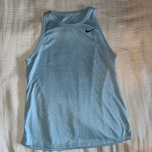Womens Nike Crew Light Blue Tank